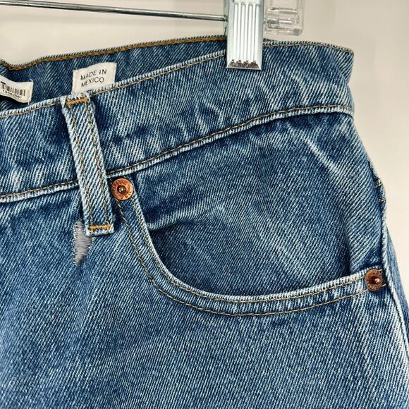 Redone Jeans Womens 30 Blue Medium Was Ultra High Rise Slim Skinny Fit Stretch - Picture 7 of 14